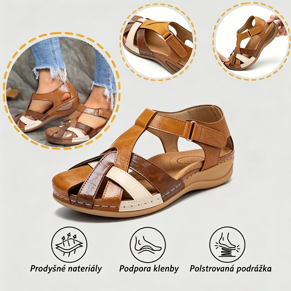 ⏰ Dnešní speciální nabídka: 50% sleva | Letní ortopedické sandály ventorte® | Podpora klenby, pohodlná a bezbolestná chůze