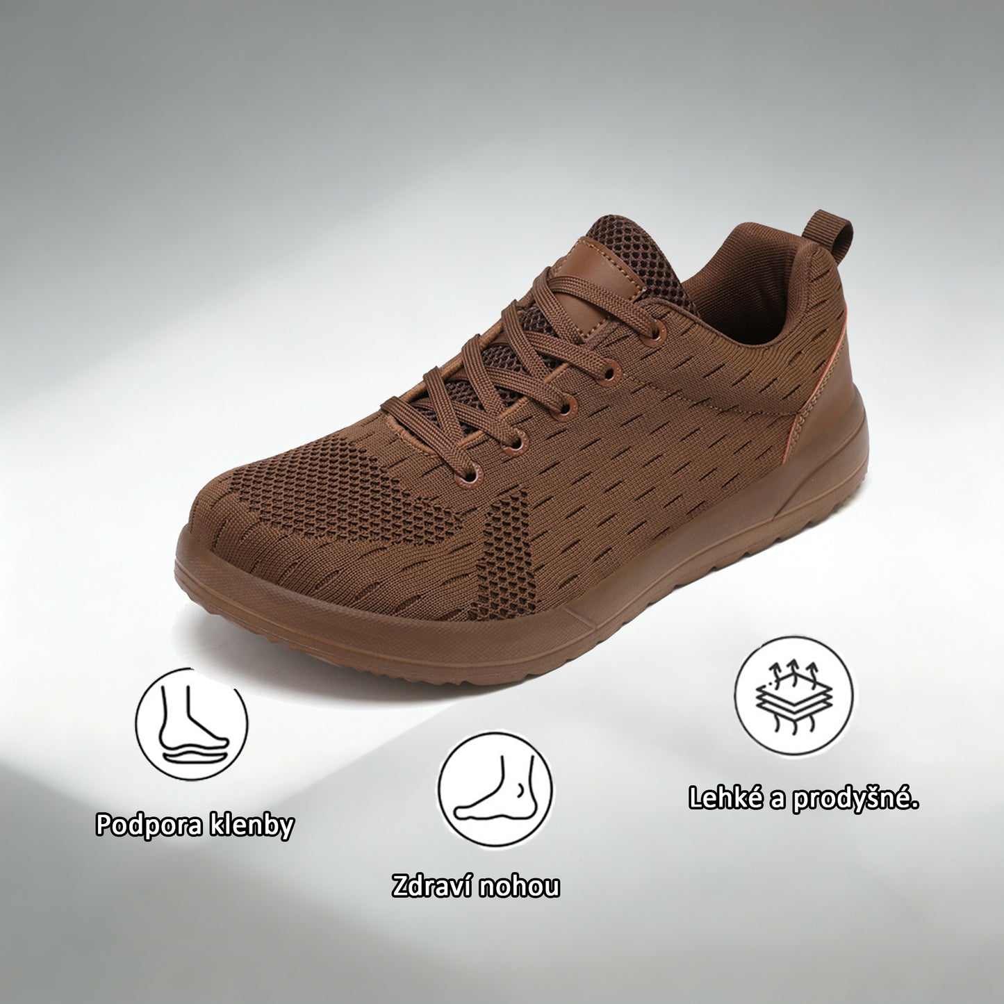 🔥 50% sleva | Prodyšná ortopedická obuv Ventorte® | Poskytuje oporu klenby, zmírňuje bolest a usnadňuje chůzi | Unisex