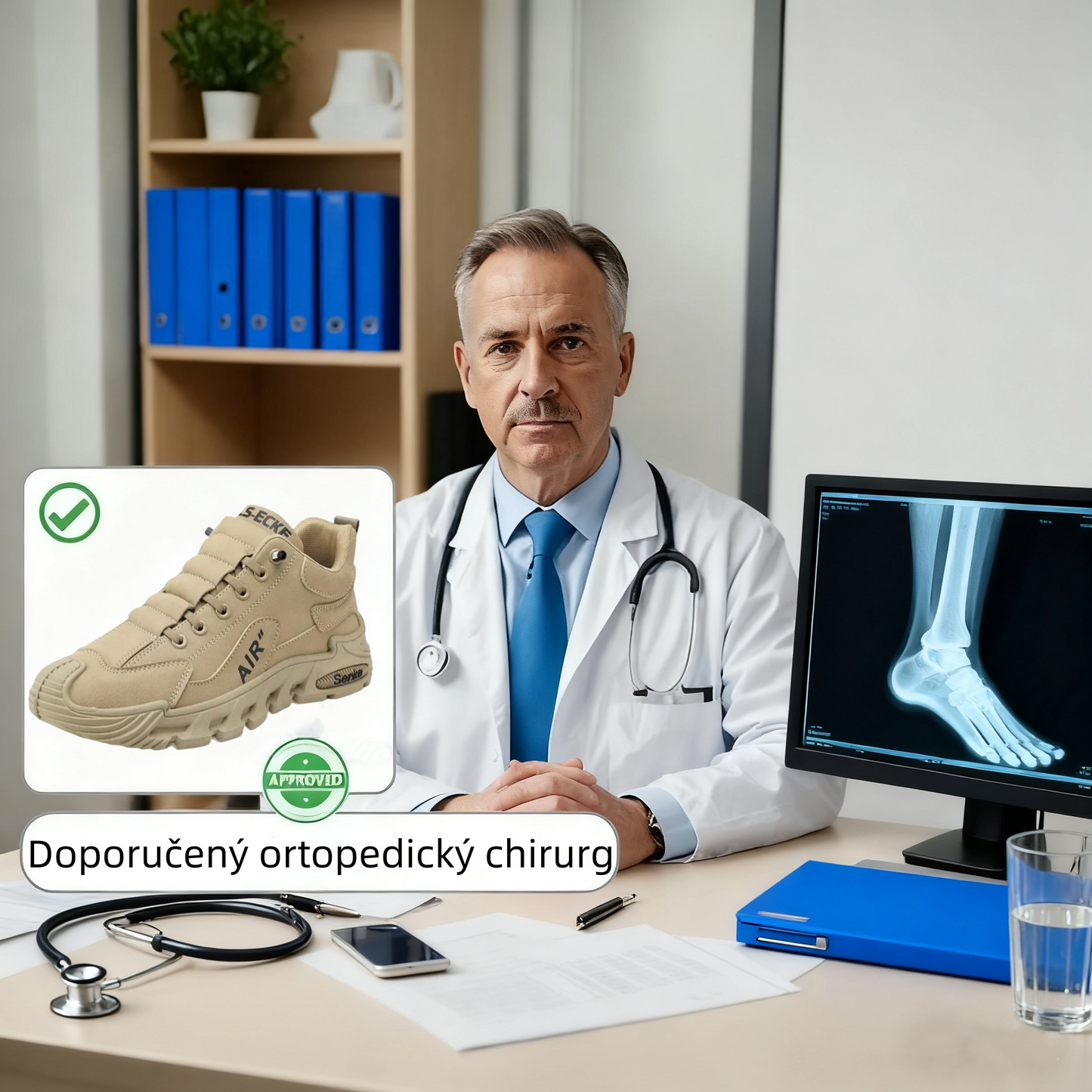 【⏰Dnes sleva 50 % - brzy končí🔥】 - Prémiová semišová měkká a pohodlná ortopedická sportovní obuv (podpora klenby - voděodolná a protiskluzová)