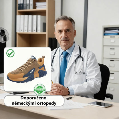 Ortopedická obuv ventorte® | Ergonomicky tvarovaná, měkká a pohodlná, zmírňuje únavu nohou po dlouhém dni.