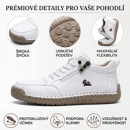 (🔥 50% sleva – Nenechte si ji ujít!) Vybraná obuv z telecí kůže – ortopedické boty – 👞 – odolné, protiskluzové a nepromokavé (podpora klenby, úleva od bolesti, unisex)