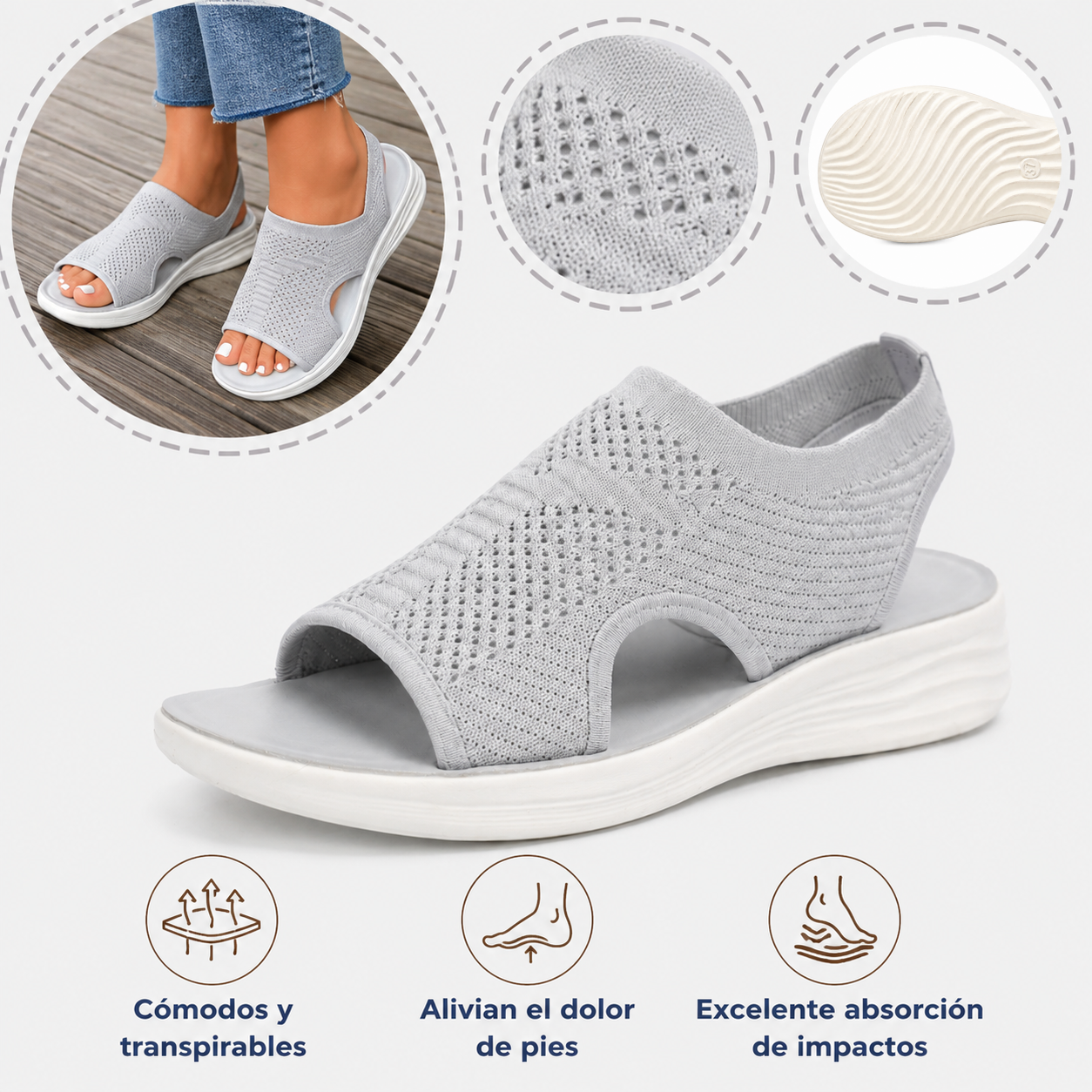 ⏰ Dnes sleva 50 %! 👡 Pohodlné sandály s oporou klenby 🦶 Ergonomický design pro pohodlnou celodenní chůzi ✅