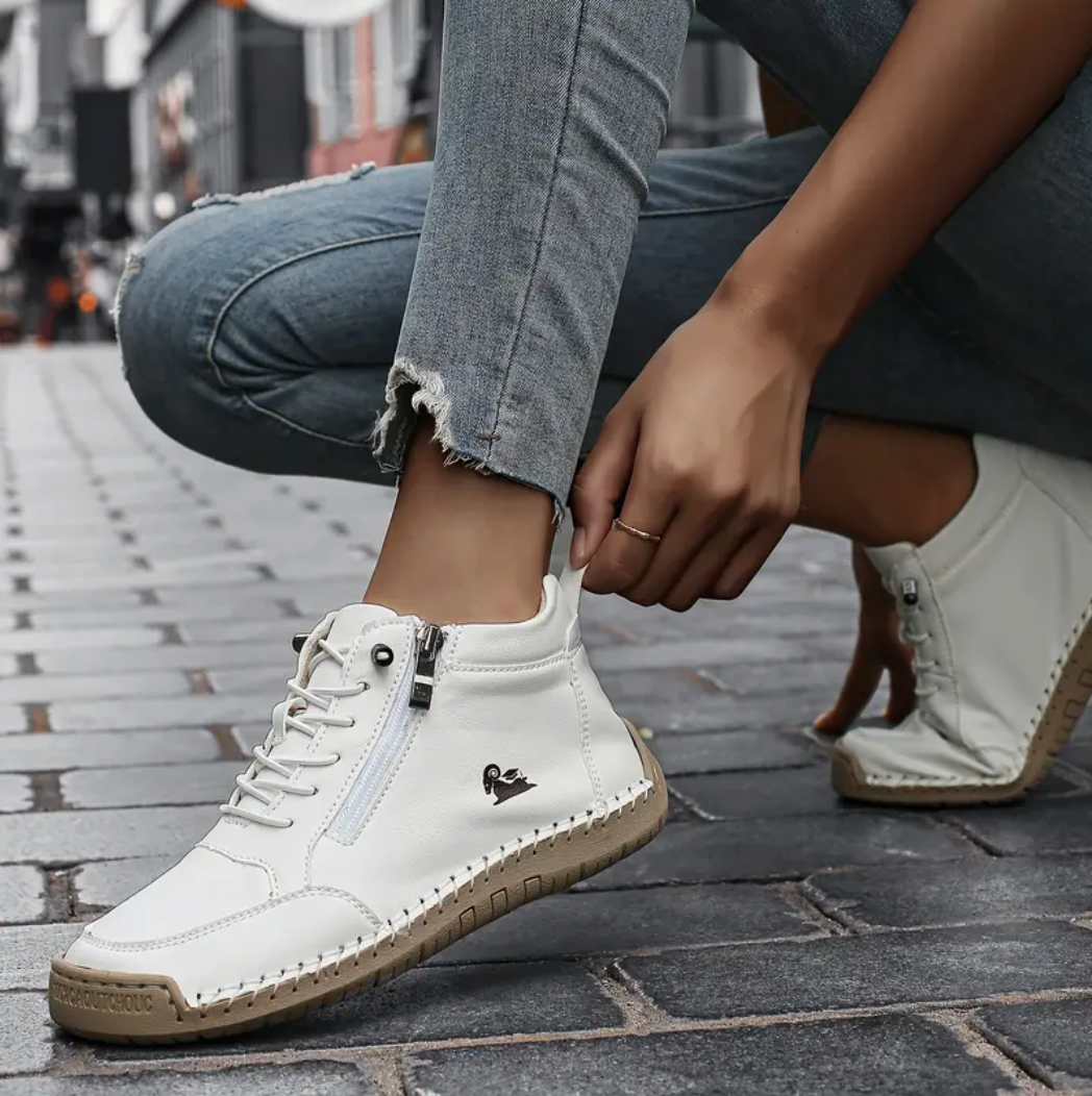 (🔥 50% sleva – Nenechte si ji ujít!) Vybraná obuv z telecí kůže – ortopedické boty – 👞 – odolné, protiskluzové a nepromokavé (podpora klenby, úleva od bolesti, unisex)