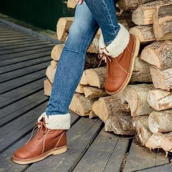 (🔥Časově omezená sleva 50 % – Nenechte si to ujít!)⏰ – Měkké a pohodlné vintage boty z ovčí kůže (s oporou klenby pro snadnější chůzi)