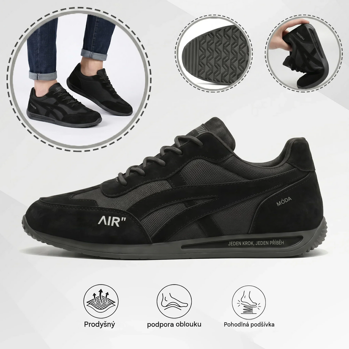 🔥 Dnešní speciální nabídka s 70% slevou🎁Pánské ortopedické vycházkové boty ✅ Prodyšné a protiskluzové - Rozlučte se s bolestí nohou a užívejte si celodenní pohodlí!