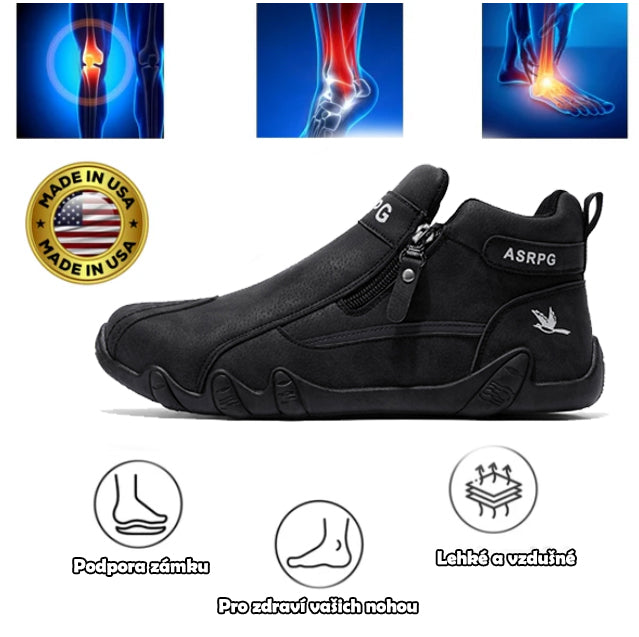 🔥 Ručně šité australské boty z pravé kůže 👞 Snadné nazouvání a zouvání ✅ Podpora klenby pro úlevu od bolesti - Voděodolné a protiskluzové