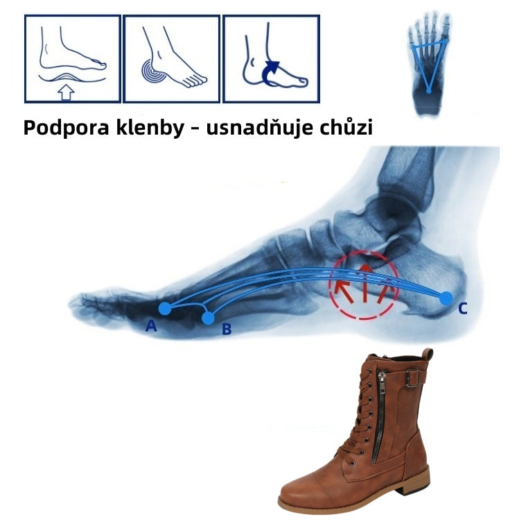 🔥Dnes za poloviční cenu - Nenechte si ujít Ergonomicky tvarovaná ortopedická obuv - vysoce kvalitní kůže 👞Ručně šité dámské boty