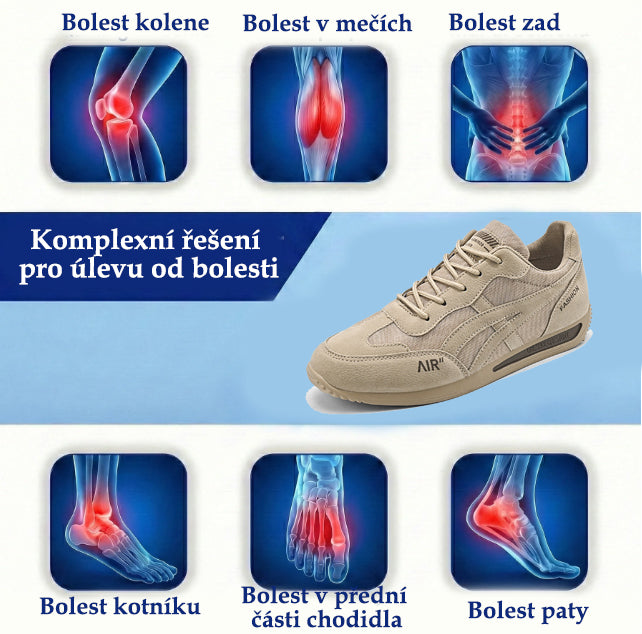 🔥 50% sleva | ortopedická obuv ventorte® | Poskytuje oporu klenby, zmírňuje bolest a usnadňuje chůzi | Vhodná pro muže i ženy.