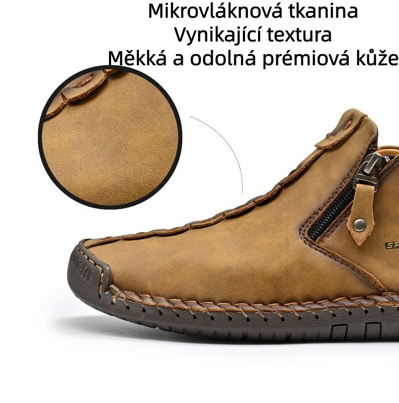 ⏰Nové produkty s 50% slevou Volnočasová obuv 👞Vysoce kvalitní hovězí kůže, pohodlná a protiskluzová, opora klenby ✅Ulevuje od bolesti nohou!