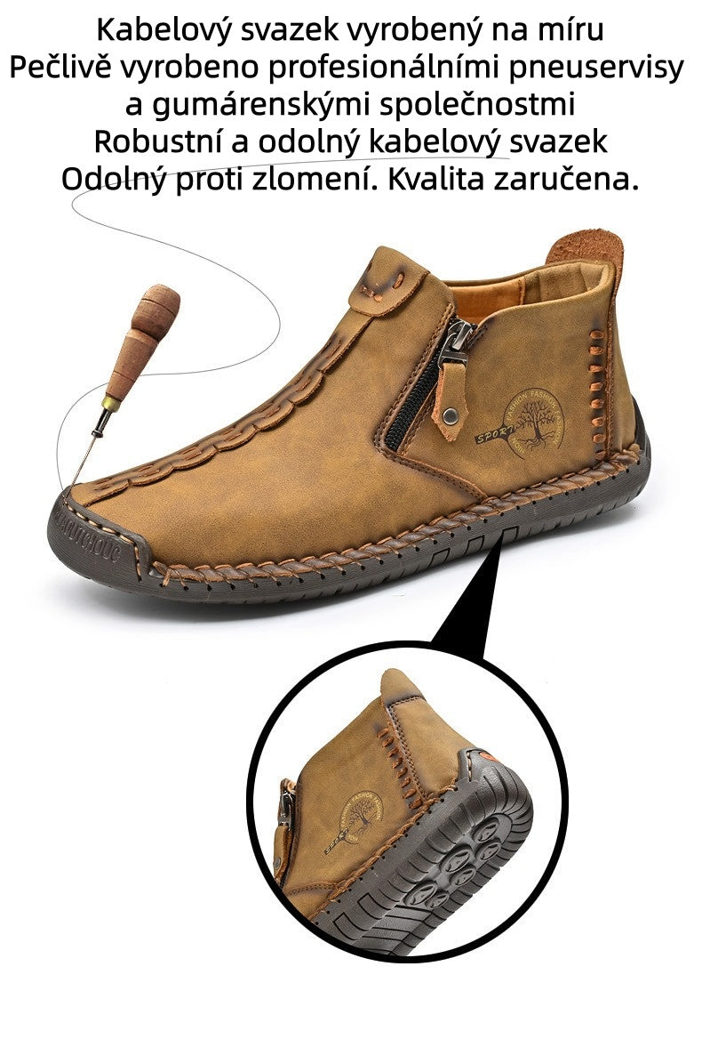 ⏰Nové produkty s 50% slevou Volnočasová obuv 👞Vysoce kvalitní hovězí kůže, pohodlná a protiskluzová, opora klenby ✅Ulevuje od bolesti nohou!