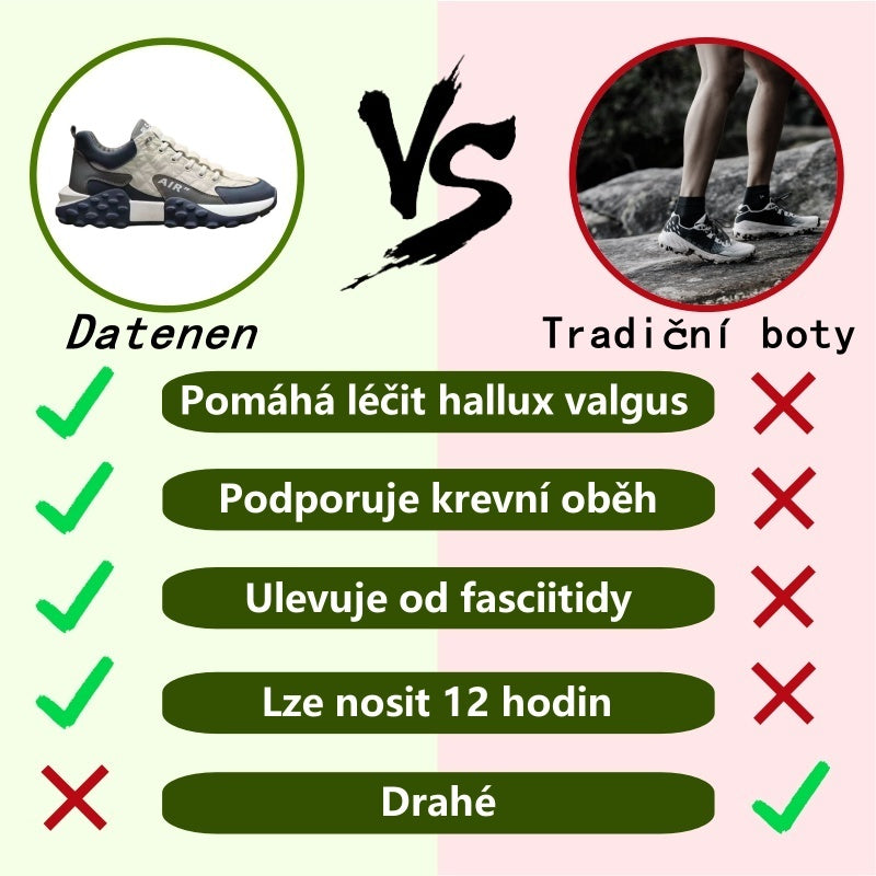Ortopedická obuv ventorte® | Ergonomicky tvarovaná, měkká a pohodlná, zmírňuje únavu nohou po dlouhém dni.