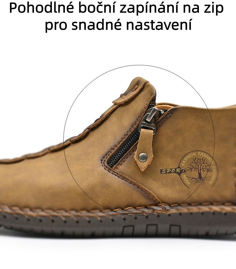 ⏰Nové produkty s 50% slevou Volnočasová obuv 👞Vysoce kvalitní hovězí kůže, pohodlná a protiskluzová, opora klenby ✅Ulevuje od bolesti nohou!