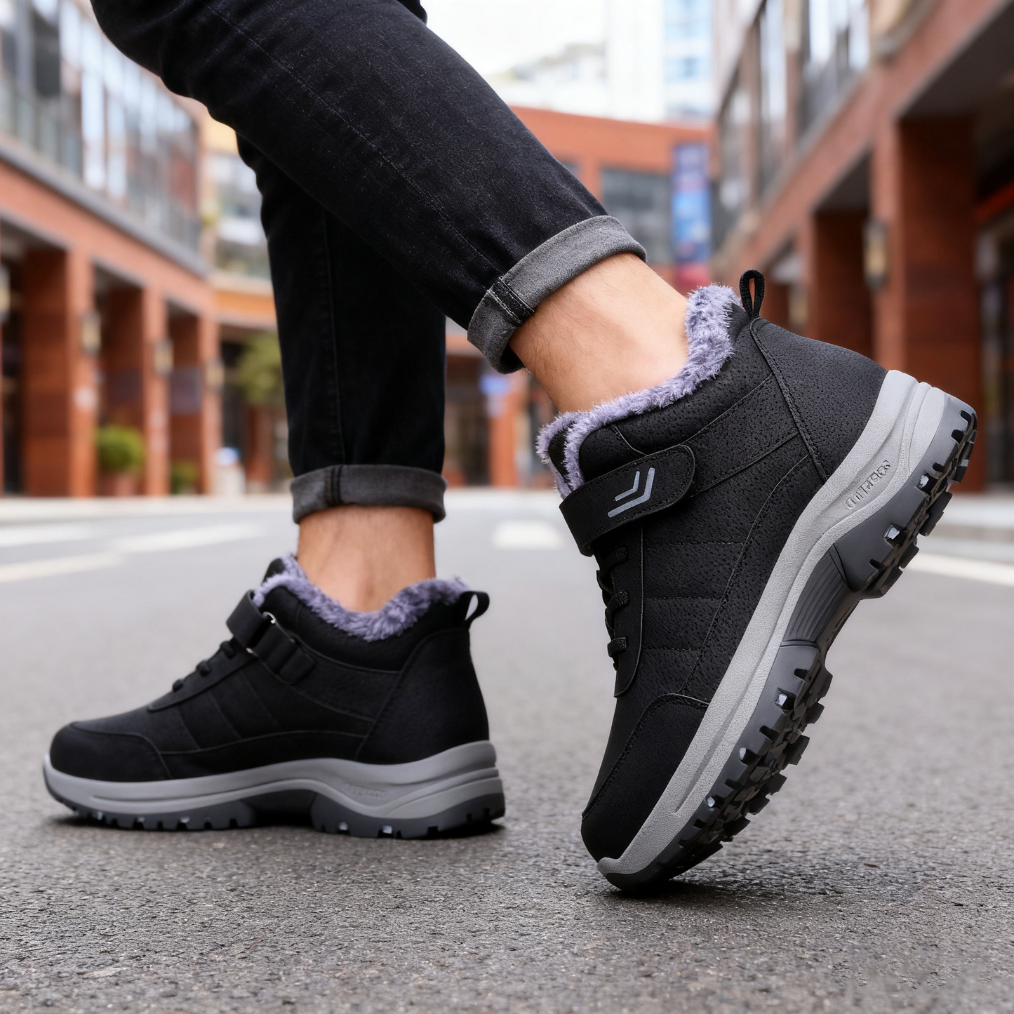 🔥Černý pátek: sleva 50 %!⏰ - Zimní ortopedická obuv deconr®, 👞 Protiskluzová a teplá - Pohodlný střih - Ergonomický tvar. (Unisex)