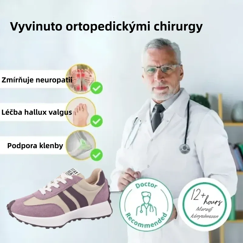 Ležérní obuv ventorte® | S širokou špičkou pro snížení tlaku na chodidla.