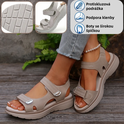 [🎁Dnes za poloviční cenu - nenechte si to ujít] Ergonomicky tvarované ortopedické sandály - bezbolestná chůze👞Zajišťují pohodlnější chůzi