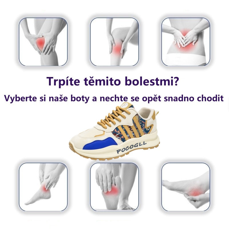 Tenisky deconr® | Široká špička snižuje tlak na chodidlo a poskytuje celodenní pohodlí.
