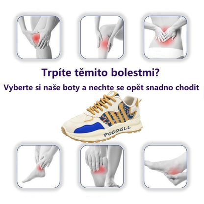 Tenisky deconr® | Široká špička snižuje tlak na chodidlo a poskytuje celodenní pohodlí.