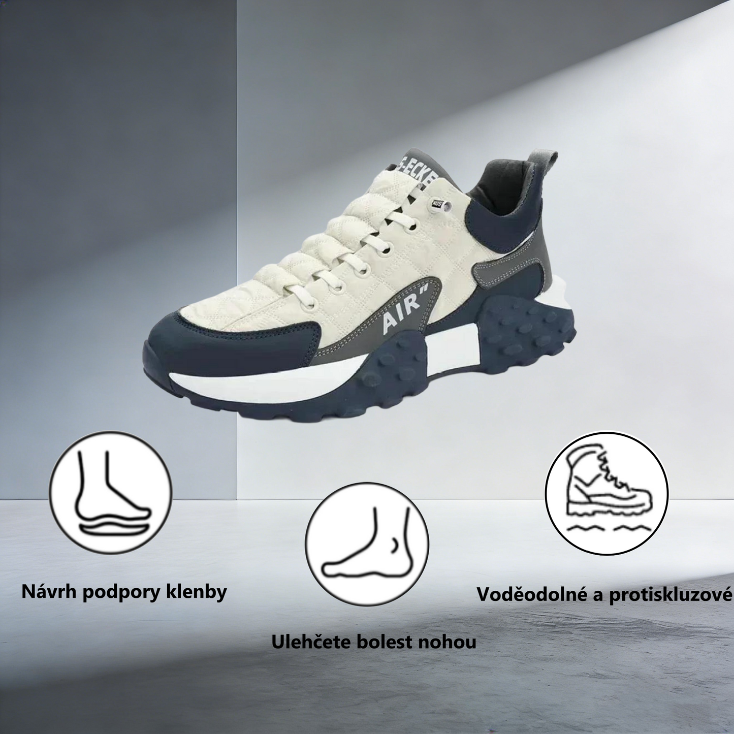 Ortopedická obuv ventorte® | Ergonomicky tvarovaná, měkká a pohodlná, zmírňuje únavu nohou po dlouhém dni.