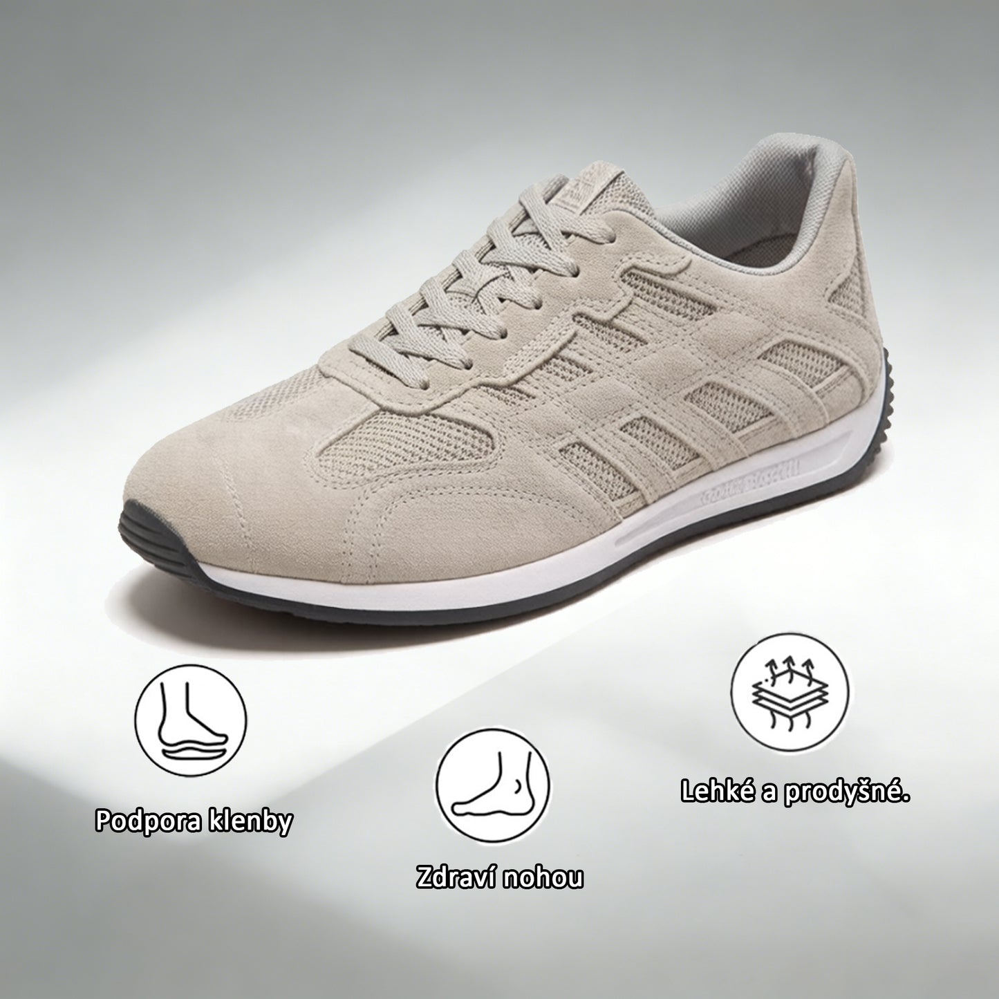🔥 50% sleva | Prodyšná ortopedická obuv Ventorte® | Poskytuje oporu klenby, zmírňuje bolest a usnadňuje chůzi