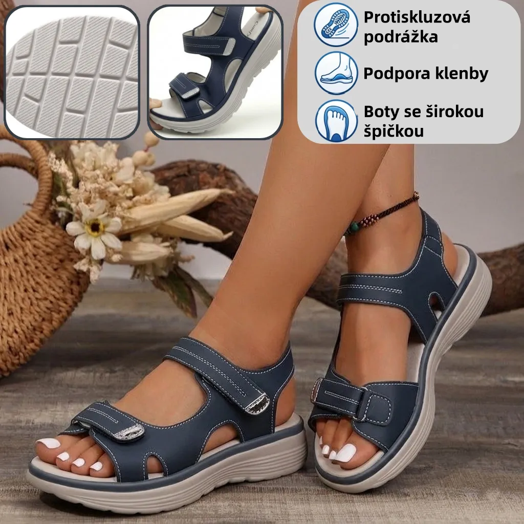 [🎁Dnes za poloviční cenu - nenechte si to ujít] Ergonomicky tvarované ortopedické sandály - bezbolestná chůze👞Zajišťují pohodlnější chůzi