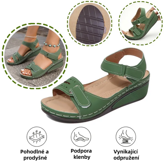 (🔥Letní speciál 50% sleva) Klasické letní dámské ortopedické sandály, které kombinují oporu a prodyšnost✅ Jsou chladivé a pohodlné na nošení ~ Chůze je snazší a pohodlnější.