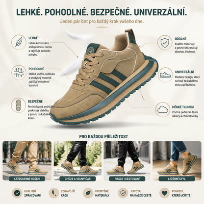 🔥 50% sleva | Ortopedické kožené sandály Ventorte® | Poskytují oporu klenby pro úlevu od bolesti; lehké, tlumí nárazy a mají nepromokavý kožený svršek.