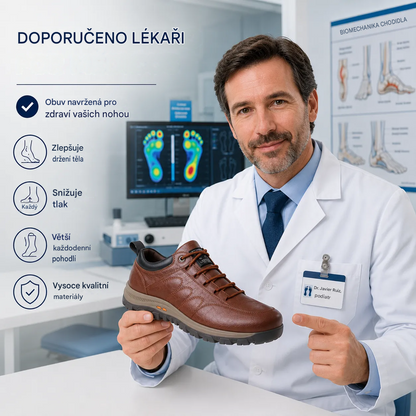 【⏰Časově omezená nabídka: sleva 50 % – Nenechte si ji ujít!】Ergonomická ortopedická obuv – ✅️Koriguje držení těla při chůzi a zmírňuje bolest nohou – Nově vylepšená voděodolnost a protiskluzovost 👞Vybraná australská kůže