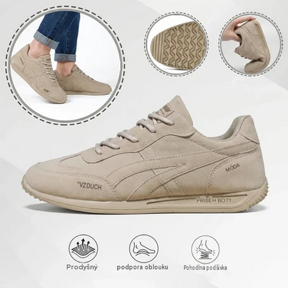 🔥 Dnešní speciální nabídka s 70% slevou🎁Pánské ortopedické vycházkové boty ✅ Prodyšné a protiskluzové - Rozlučte se s bolestí nohou a užívejte si celodenní pohodlí!