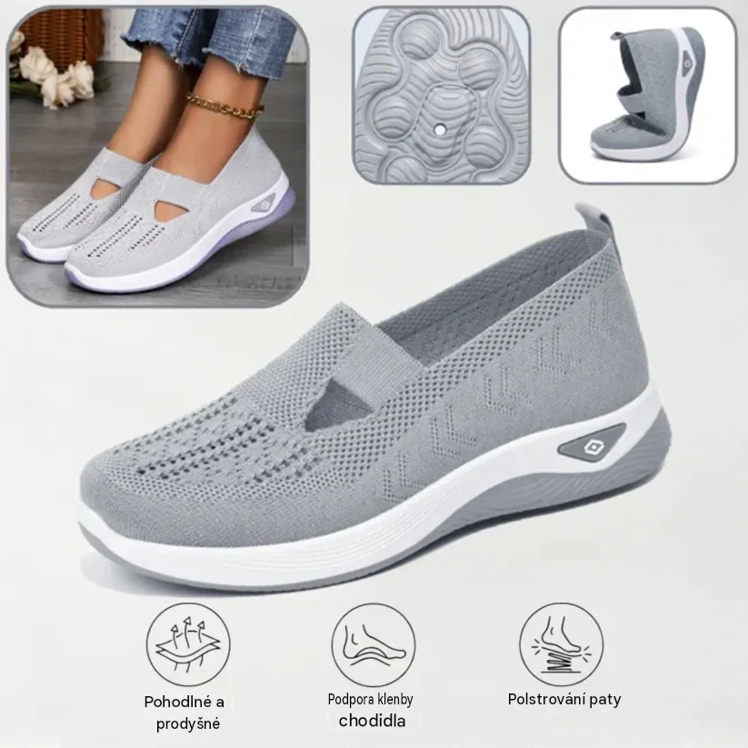 ⏰ Poslední den! 50% sleva 👟 Ergonomická letní ortopedická obuv | Prodyšná a lehká ✅ Ulevuje od bolesti nohou | Snadné nazouvání a zouvání