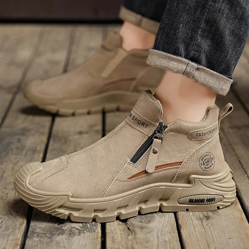 🐂 Pánské boty z telecí kůže, vyrobené v Austrálii 👞 Ručně šité, snadné nazouvání a zouvání ✅ Podpora klenby, voděodolné a protiskluzové: pro pohodlnou chůzi
