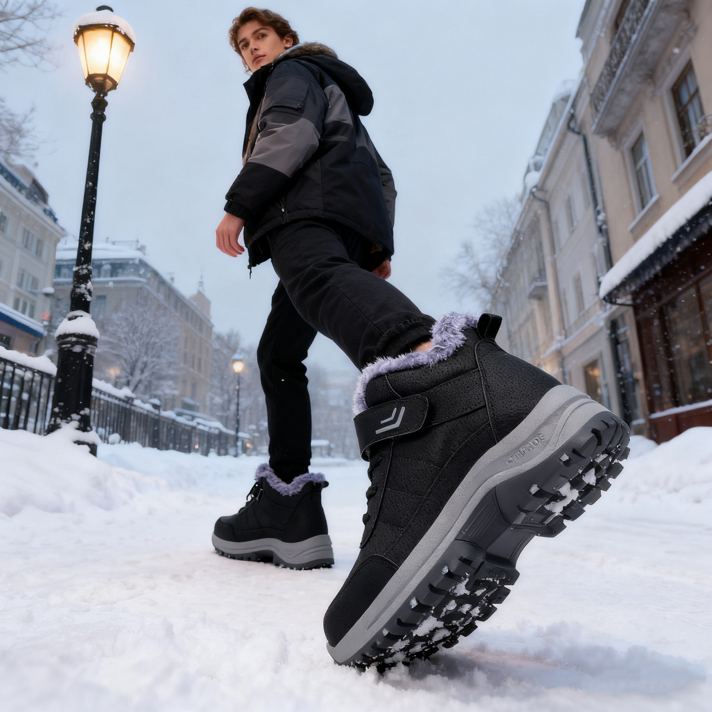 🔥Černý pátek: sleva 50 %!⏰ - Zimní ortopedická obuv deconr®, 👞 Protiskluzová a teplá - Pohodlný střih - Ergonomický tvar. (Unisex)