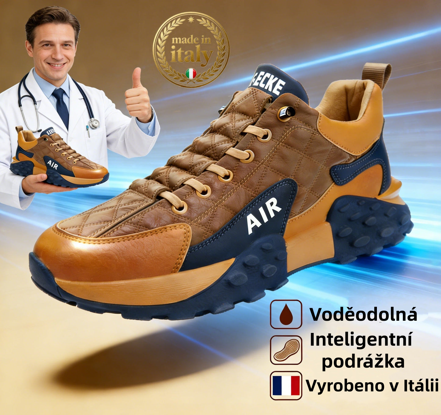 🔥 50% sleva | Ortopedická obuv ventorte® | Poskytuje oporu klenby, zmírňuje bolest a usnadňuje chůzi | Vhodná pro muže i ženy.