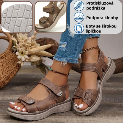 [🎁Dnes za poloviční cenu - nenechte si to ujít] Ergonomicky tvarované ortopedické sandály - bezbolestná chůze👞Zajišťují pohodlnější chůzi