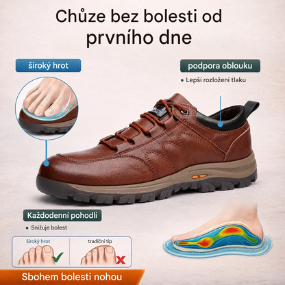 ⏰ Oggi sconto del 70% — Da non perdere!🐂 Nuove scarpe ortopediche da uomo in pelle bovina, impermeabili e antiscivolo,🦶 efficaci nell'alleviare il dolore ai piedi.