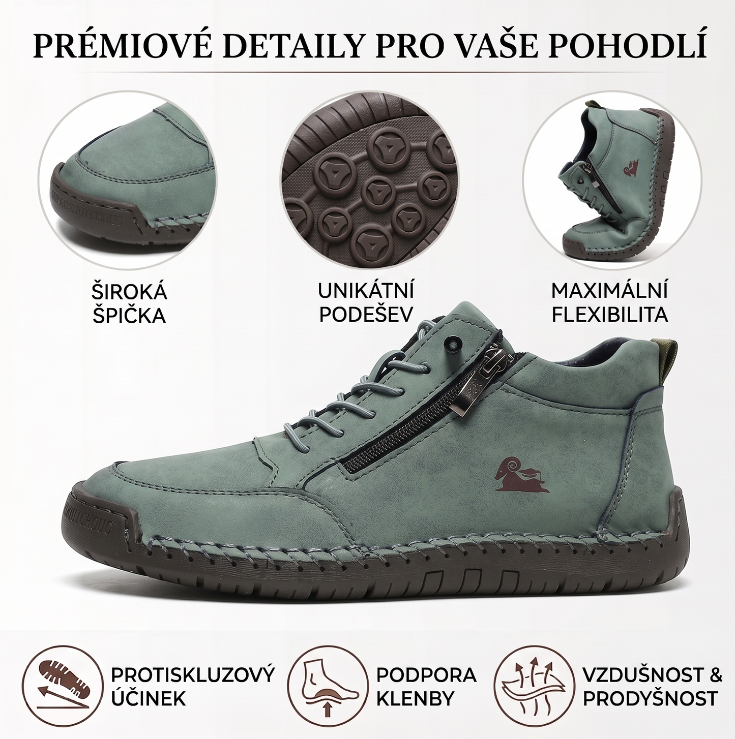 (🔥 50% sleva – Nenechte si ji ujít!) Vybraná obuv z telecí kůže – ortopedické boty – 👞 – odolné, protiskluzové a nepromokavé (podpora klenby, úleva od bolesti, unisex)