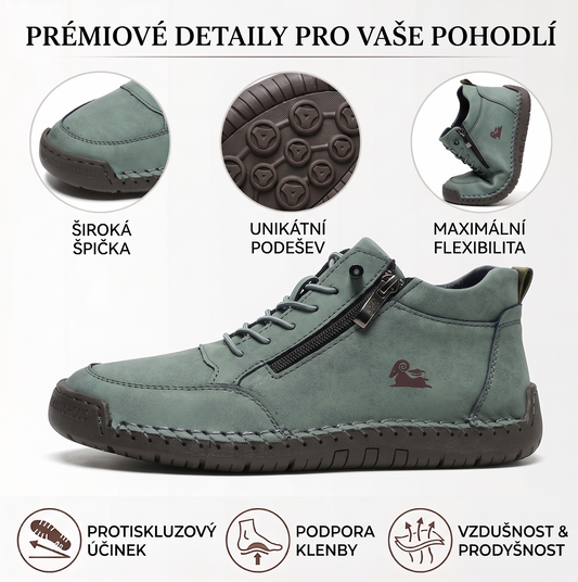 (🔥 50% sleva – Nenechte si to ujít!) Vybraná ortopedická obuv z telecí kůže – 👞 – Pohodlná a prodyšná, v létě chladivá (podpora klenby, úleva od bolesti, unisex)