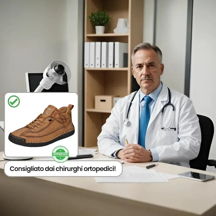 [🔥Dnes za poloviční cenu: Nenechte si to ujít] Ergonomicky tvarovaná vysoce kvalitní ortopedická obuv z hovězí kůže - design s podporou klenby👞Snadno se zbavte bolesti nohou