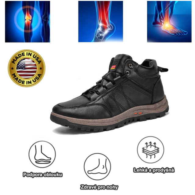 Prémiová ortopedická obuv deconr® | Ergonomicky navržená pro úlevu od bolesti a pohodlné nošení bez únavy.