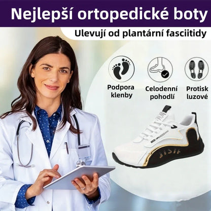 🎁Poslední den na využití 50% slevy! Nenechte si ujít příležitost! ⏰Ulevit od bolesti nohou a fasciitidy - Nepromokavá a protiskluzová ortopedická obuv🔴