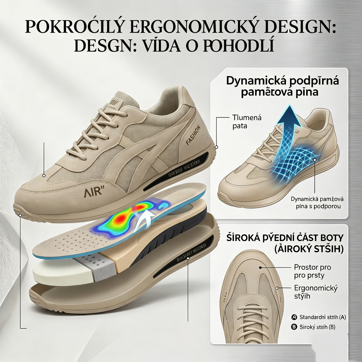 🔥 Dnešní speciální nabídka s 50% slevou🎁Pánské ortopedické vycházkové boty ✅ Prodyšné a protiskluzové - Rozlučte se s bolestí nohou a užívejte si celodenní pohodlí!