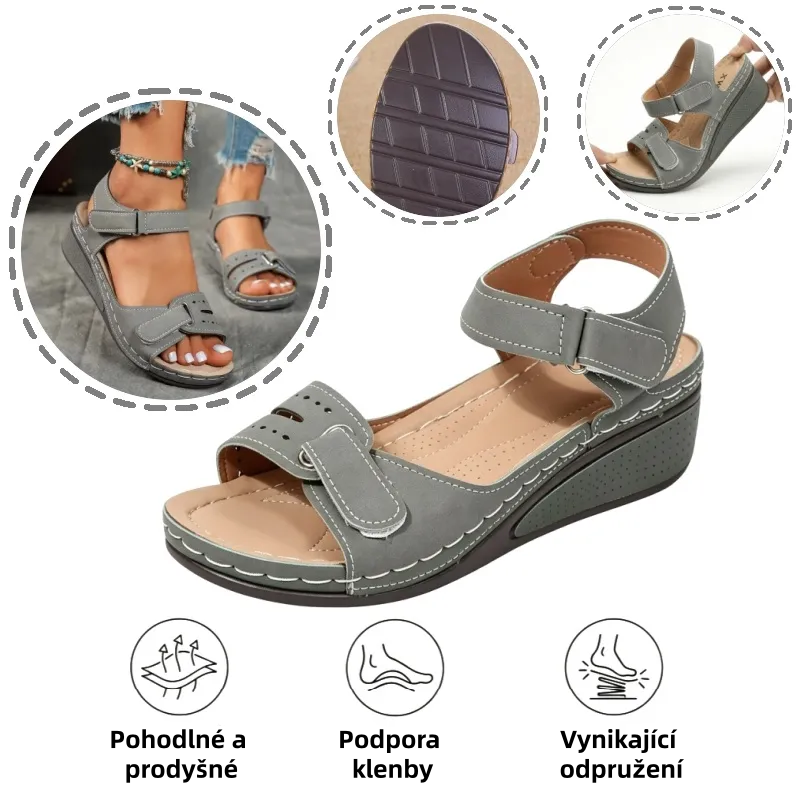 🎁Dnes za poloviční cenu - nenechte si to ujít| Ergonomicky tvarované ortopedické sandály - bezbolestná chůze👞Zajišťují pohodlnější chůzi