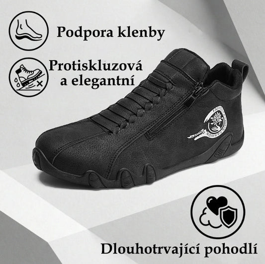 chasst® | Vysoké kozačky z pravé kůže, unisex! Tyto ortopedické boty mají ergonomickou oporu klenby a protiskluzovou podrážku.