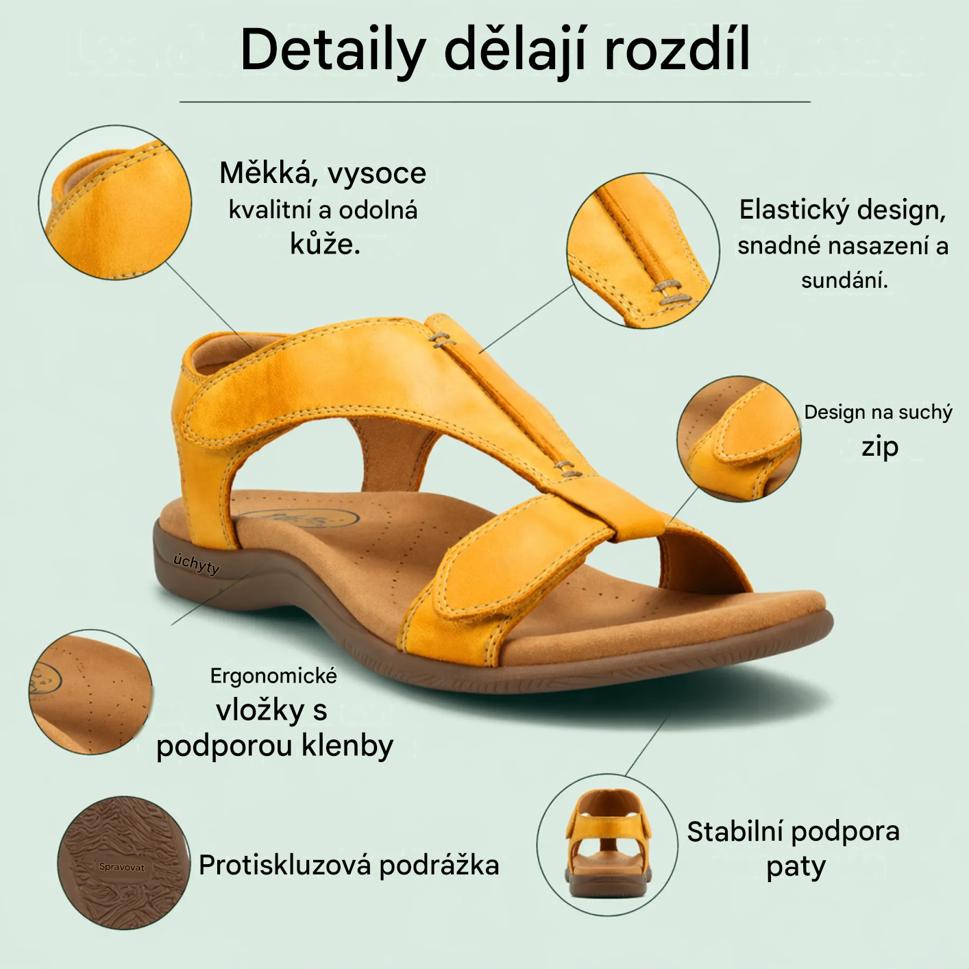 ⏰ Dnešní speciální nabídka: 50% sleva | Letní ortopedické sandály ventorte® | Podpora klenby, pohodlná a bezbolestná chůze