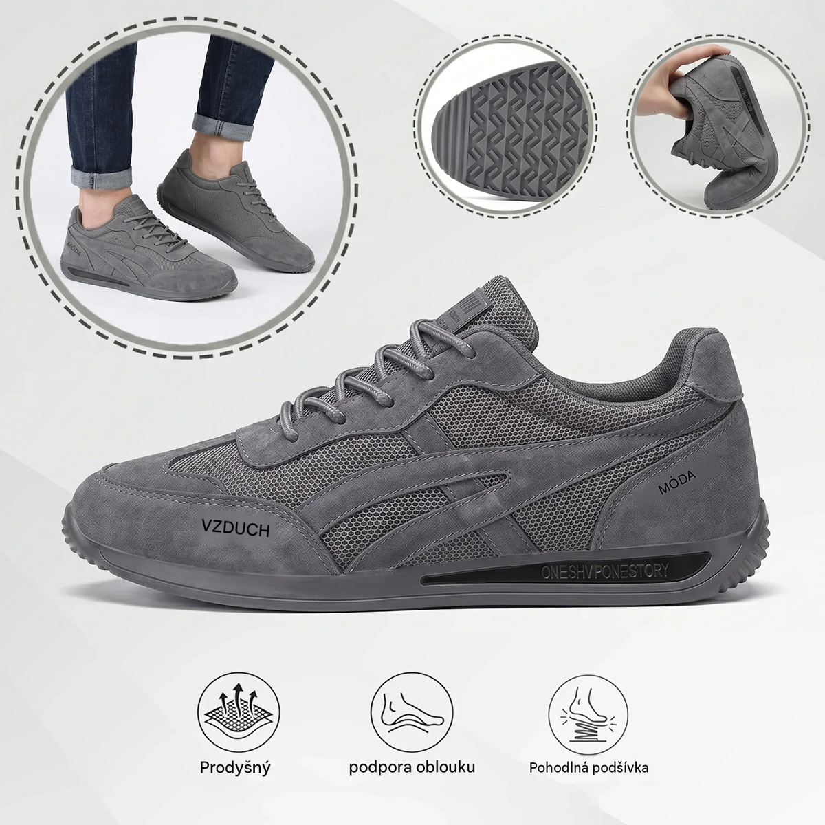 🔥 Dnešní speciální nabídka s 70% slevou🎁Pánské ortopedické vycházkové boty ✅ Prodyšné a protiskluzové - Rozlučte se s bolestí nohou a užívejte si celodenní pohodlí!
