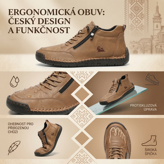 (🔥 50% sleva – Nenechte si to ujít!) Vybraná ortopedická obuv z telecí kůže – 👞 – Pohodlná a prodyšná, v létě chladivá (podpora klenby, úleva od bolesti, unisex)