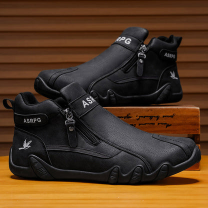 🔥 Ručně šité australské boty z pravé kůže 👞 Snadné nazouvání a zouvání ✅ Podpora klenby pro úlevu od bolesti - Voděodolné a protiskluzové