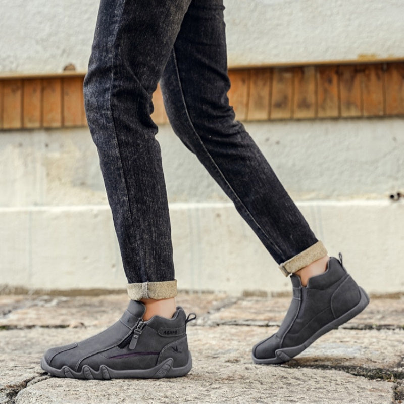 🔥 Ručně šité australské boty z pravé kůže 👞 Snadné nazouvání a zouvání ✅ Podpora klenby pro úlevu od bolesti - Voděodolné a protiskluzové