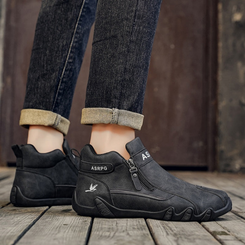 🔥 Ručně šité australské boty z pravé kůže 👞 Snadné nazouvání a zouvání ✅ Podpora klenby pro úlevu od bolesti - Voděodolné a protiskluzové