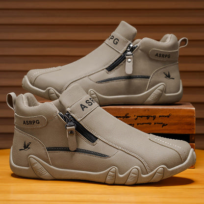🔥 Ručně šité australské boty z pravé kůže 👞 Snadné nazouvání a zouvání ✅ Podpora klenby pro úlevu od bolesti - Voděodolné a protiskluzové