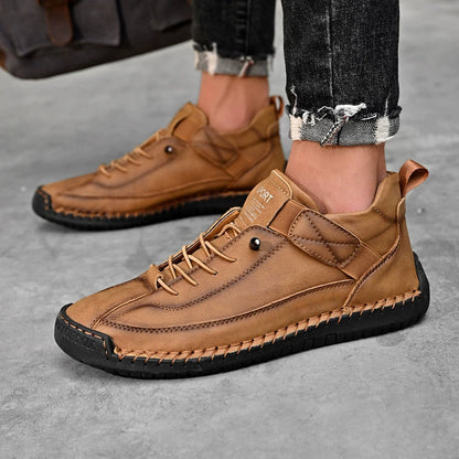 [🔥Dnes za poloviční cenu: Nenechte si to ujít] Ergonomicky tvarovaná vysoce kvalitní ortopedická obuv z hovězí kůže - design s podporou klenby👞Snadno se zbavte bolesti nohou
